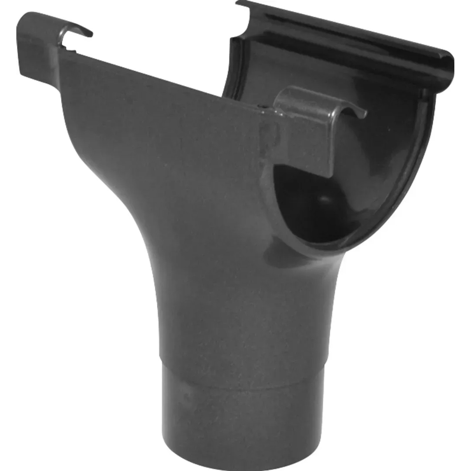 Marley okapový vpust RG 100/75 antracit metalický půlkulatý