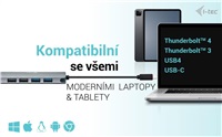 i-tec USB-C Metal Nano 2x HDMI Docking Station, PD 100W