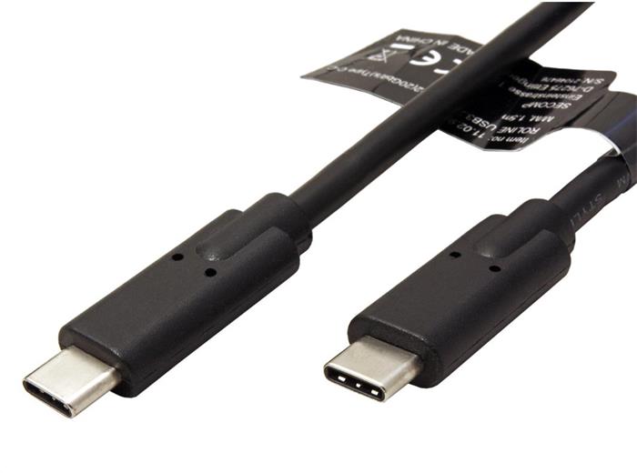 Roline Kabel USB-C - USB-C 0,5 m, černý