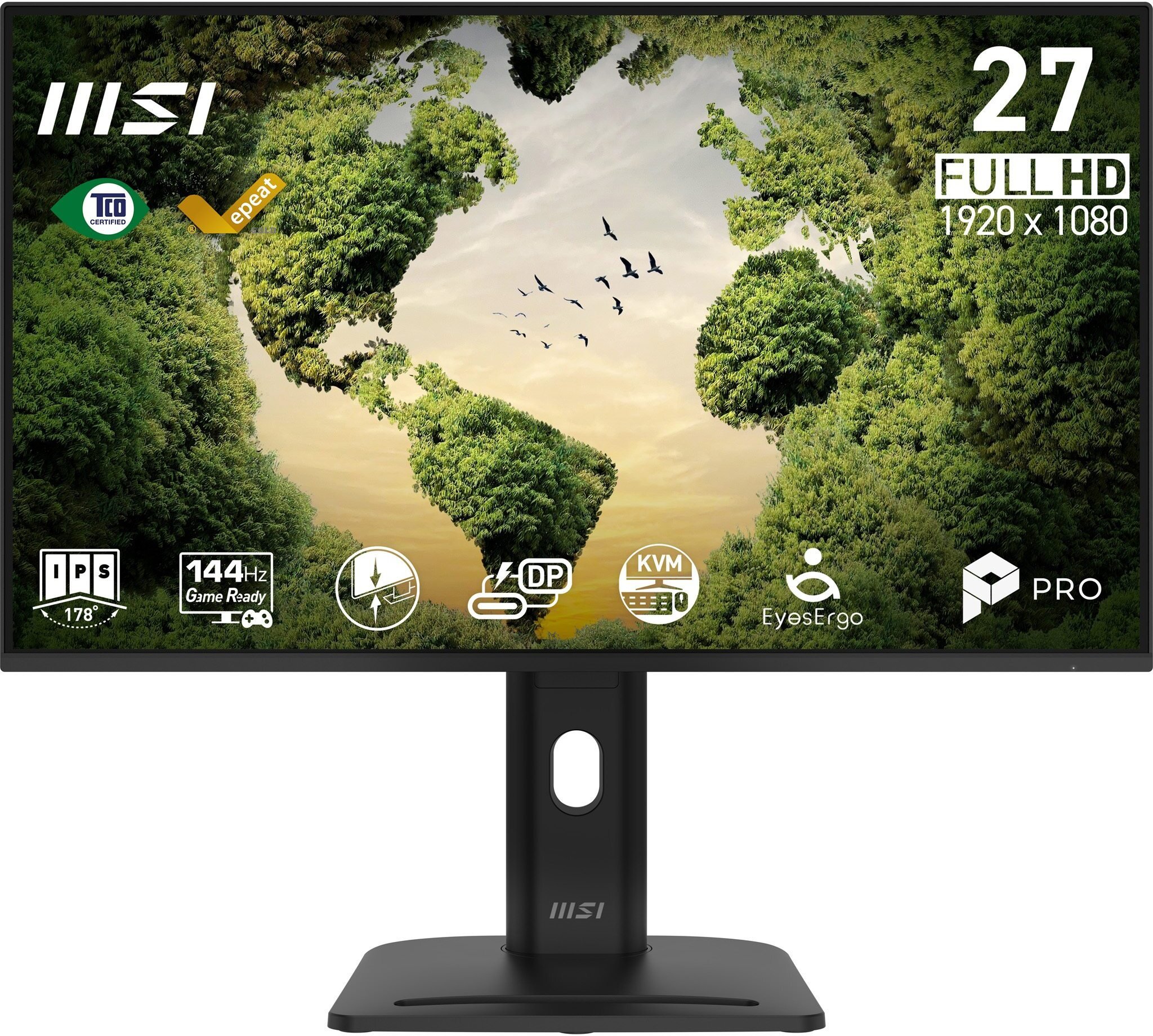 MSI Monitor PRO MP275PHGN E14 27 palců/LED/FHD/Plochý/144Hz/Černý