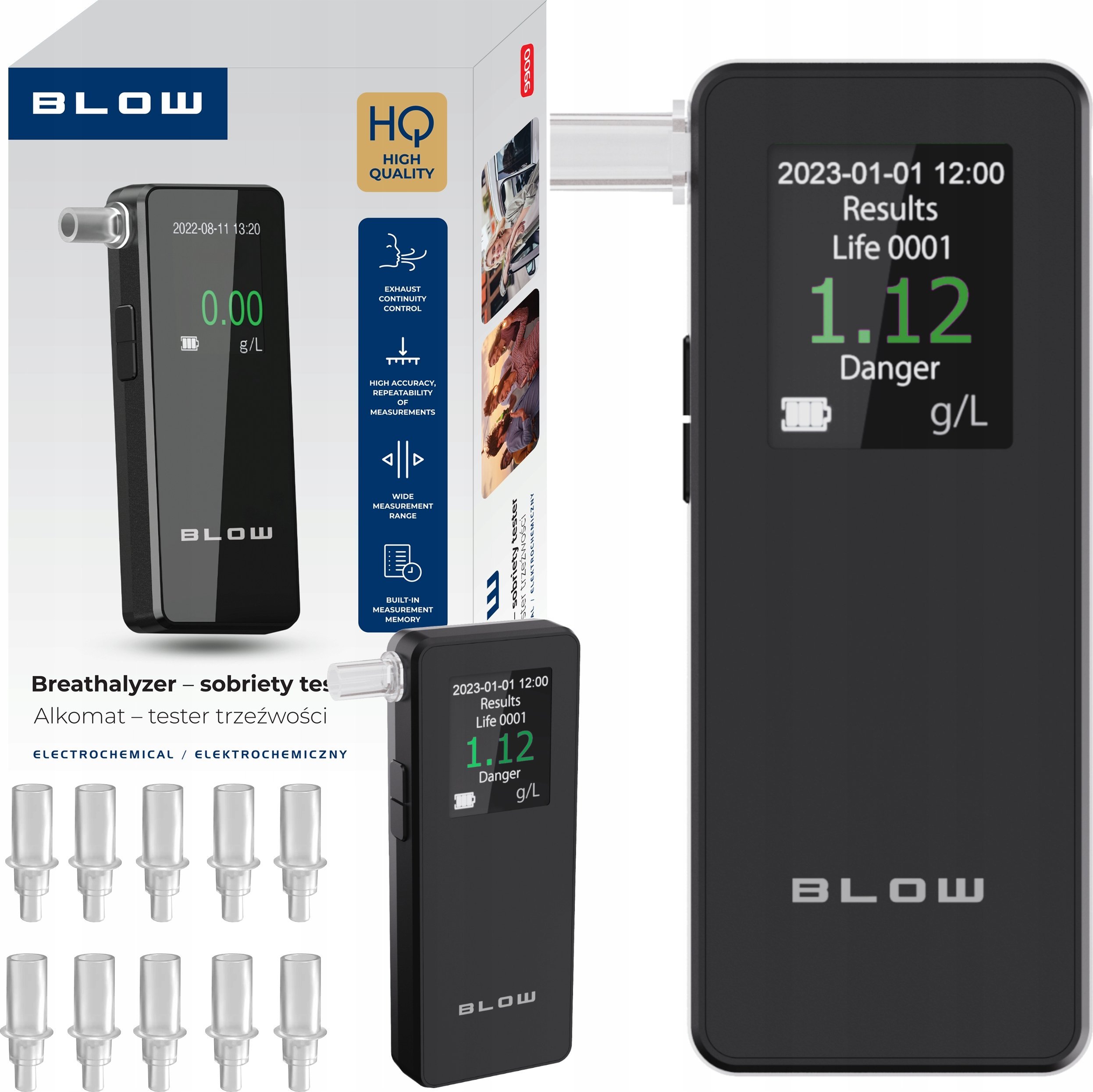 Alkomat-tester trzeźwości BLOW 9900