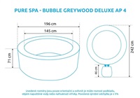 Intex Vířivý bazén Pure Spa - Bubble Greywood Deluxe NP 4