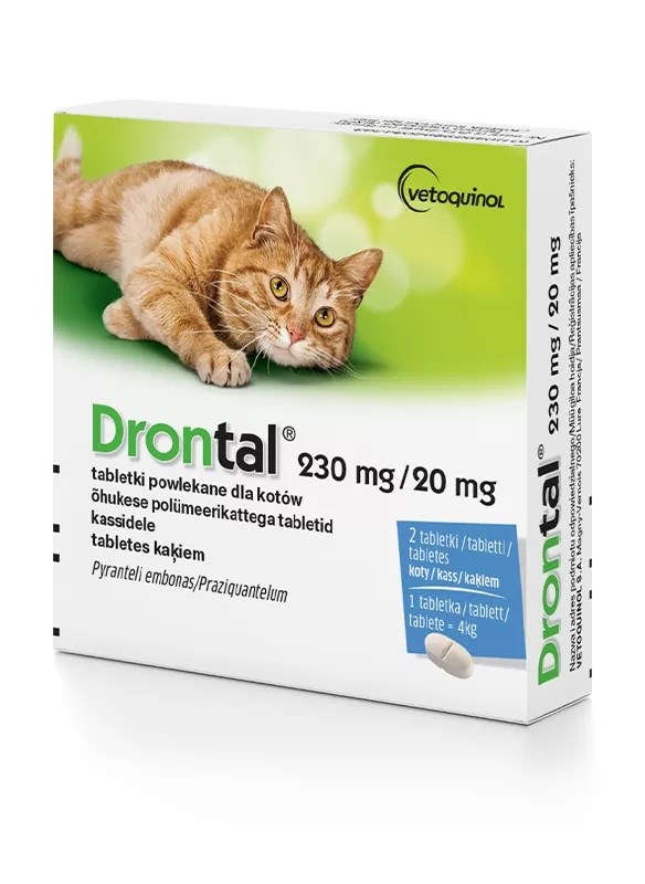 VETOQUINOL Drontal - odčervovací tablety pro kočky