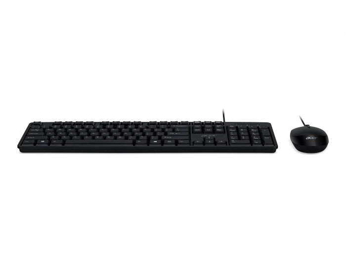 Acer Klávesnice + myš Acer Combo 100, AKW900 + AMW920 | Sada klávesnice a myši | Kabelová | Myš součástí balení | Prodej v USA | Černá | Maloobchodní balení