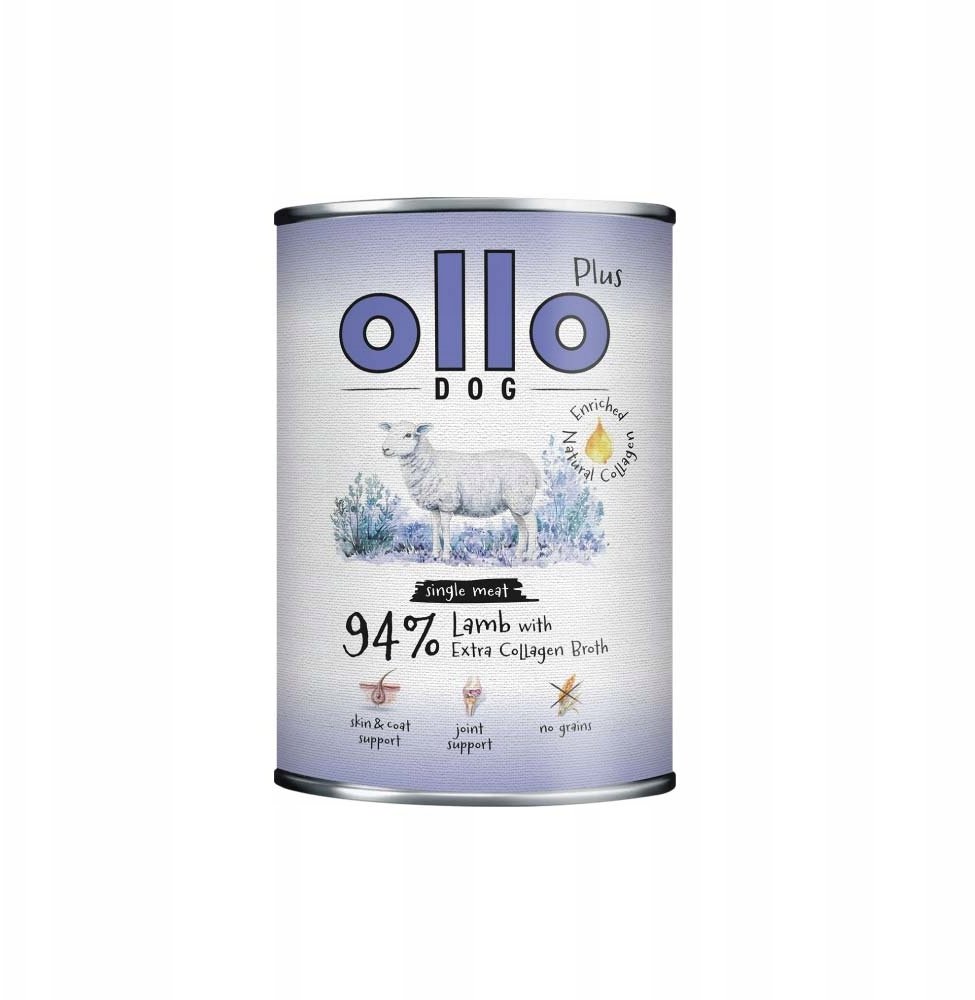 OLLO Plus Collagen Lamb - vlhké krmivo pro psy - 400g