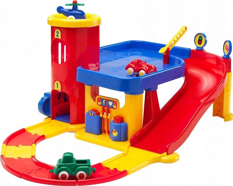 Viking Toys Viking City Garáž + koleje 5556