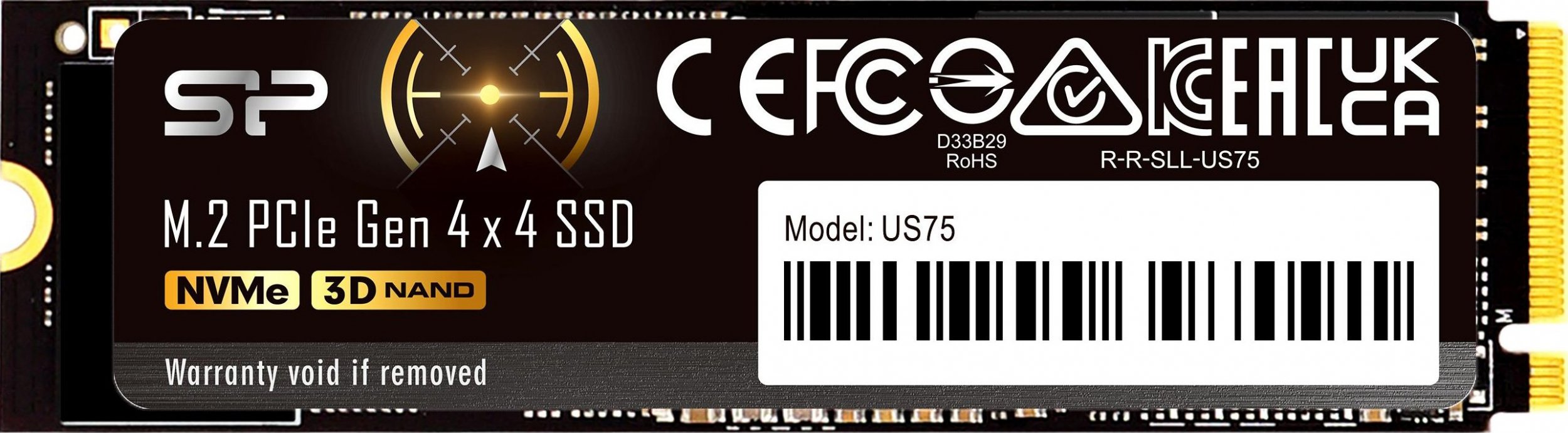 Silicon Power US75 SSD 1TB M.2 PCIe Gen4x4 NVMe 1.4 7000/6000 MB/s