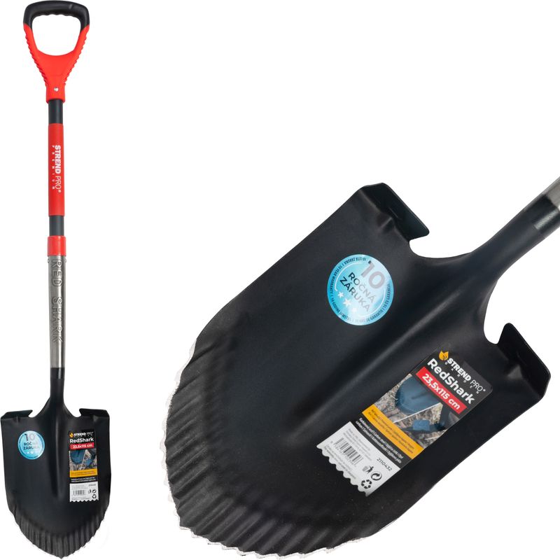 Ryc Strend Pro Premium RedShark, spicaty, s drevenou nasadou D 1150 mm, zaruka 10 let