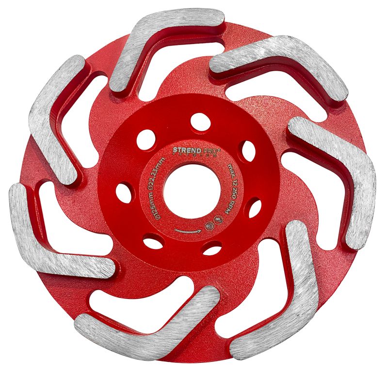 Strend Pro Premium CGW40, 125 mm, brusný kotouč, diamantový, na beton