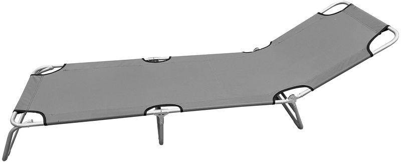 Lehátko PANAMA, šedé, 188x55x27 cm