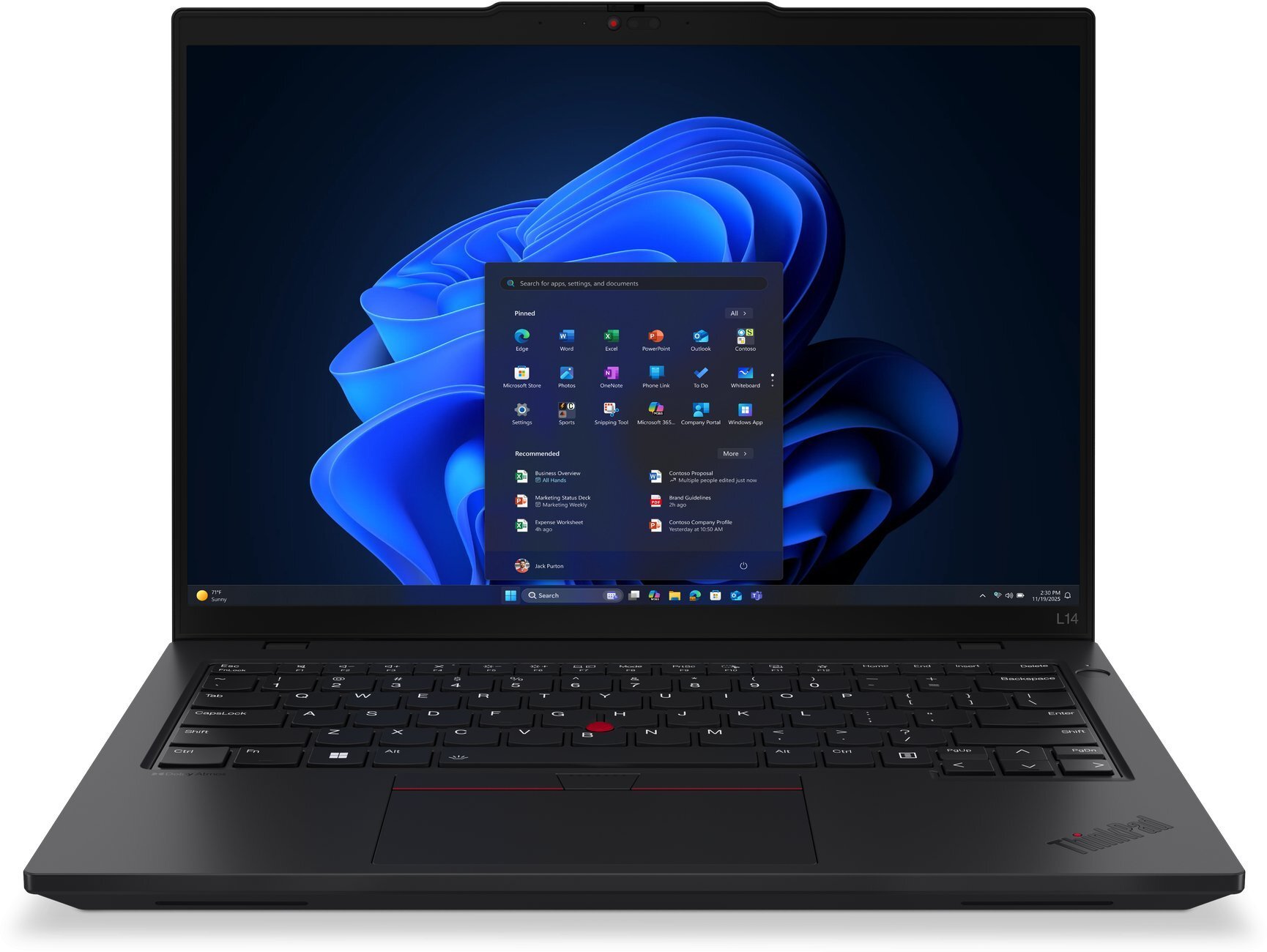 Lenovo Notebook ThinkPad L14 G6 21S6008JPB W11Pro Ultra 7 255U/16GB/512GB/INT/14.0 WUXGA/Černý/3 roky OS + 1 rok Premier Support + kompenzace CO2