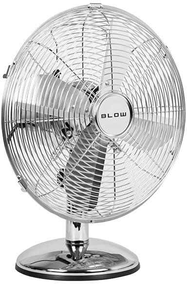 Stolní ventilátor BLOW 12 /30cm 50W stříbrný kov