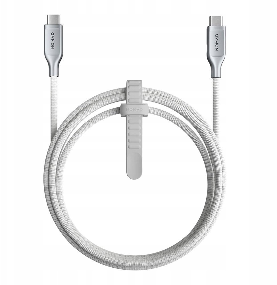 Nomad Kevlarový kabel USB-C na USB-C, 1,5 m, bílý