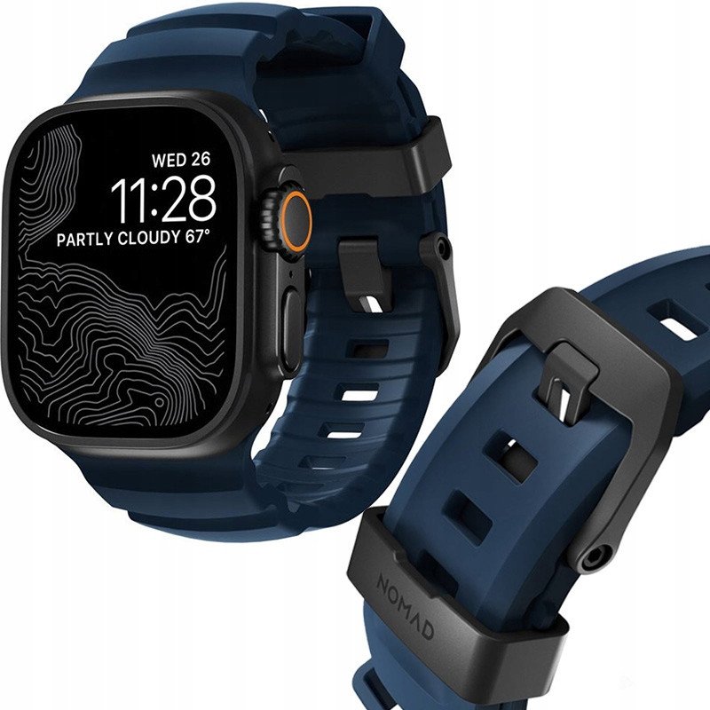 Nomad řemínek Rocky Point Band pro Apple Watch 46/49mm - Atlantic/Black