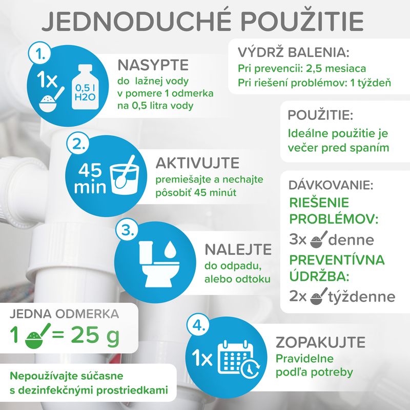 Aktivátor Mr.Bacteria No.5, do sifónu, 500 g