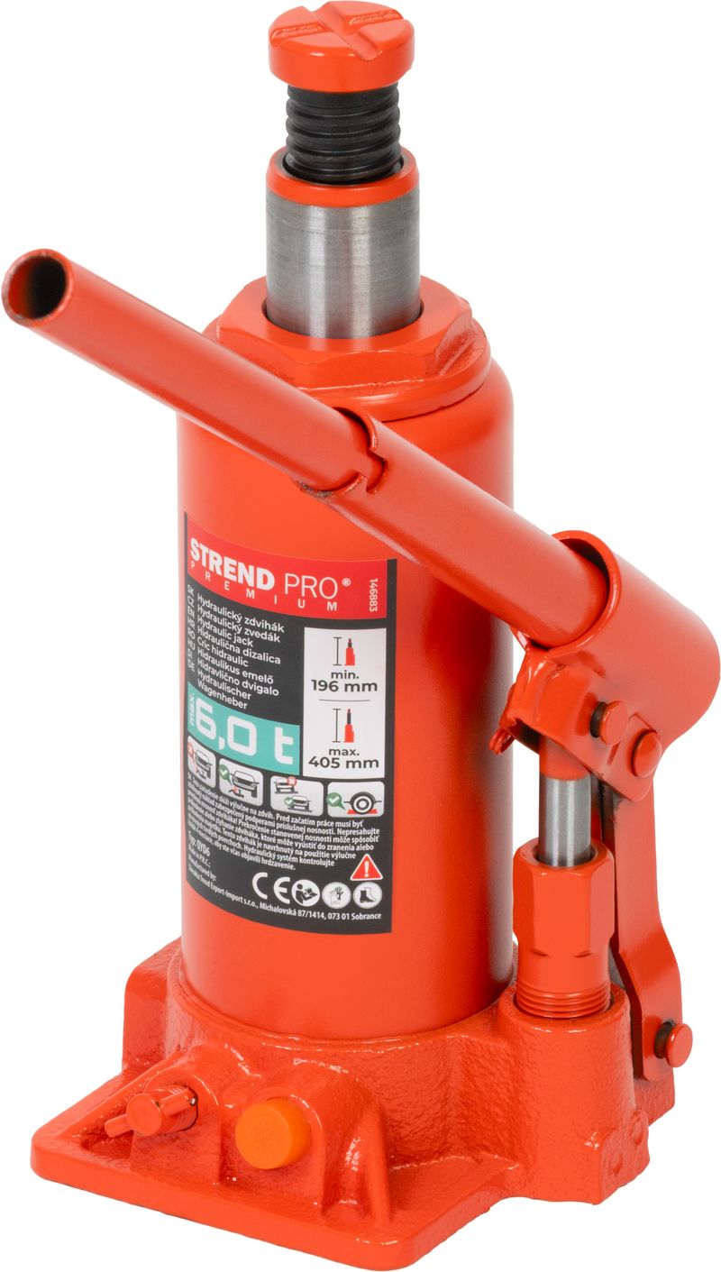 Zdvihák Strend Pro Premium, 06 ton, 196-405 mm, hydraulický