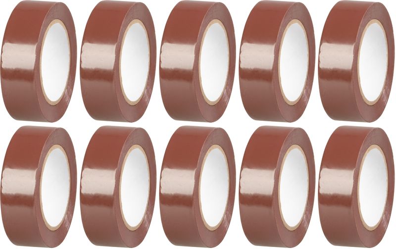 Páska Strend Pro, 19 mm, L-10 m, max. 80°C, 40,0 kV/mm, hnedá, izolačná, lepiaca, PVC, bal. 10 ks