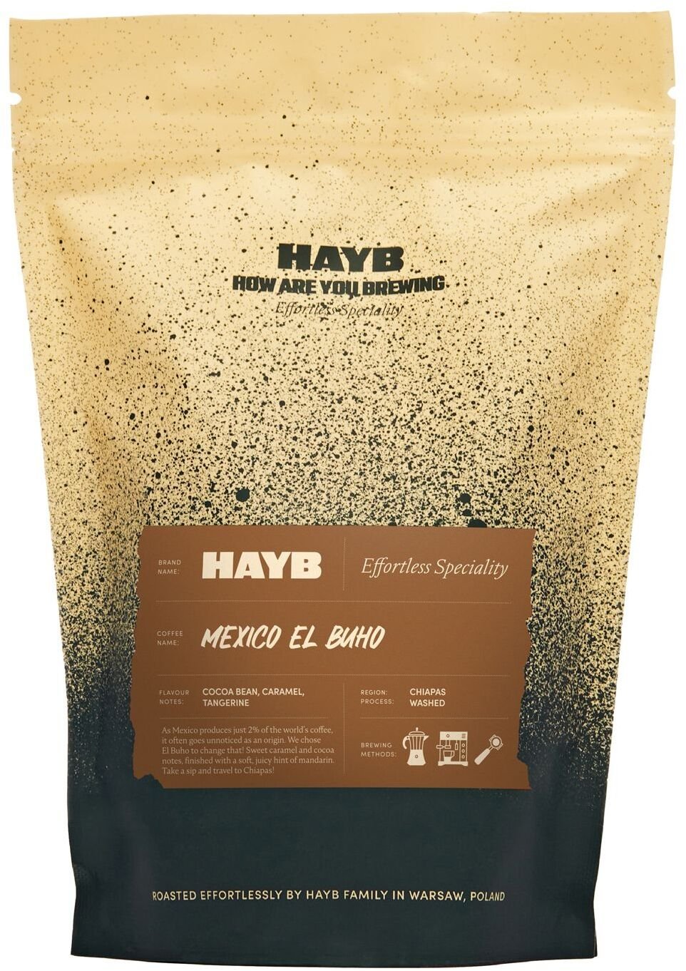 HAYB Mexico El Buho Espresso zrnková káva 1 kg