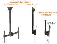 Stropní držák televize Fiber Novelty T600