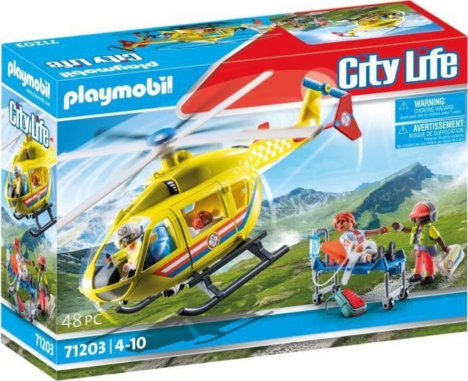 Playmobil Sada záchranného vrtulníku City Life 71203