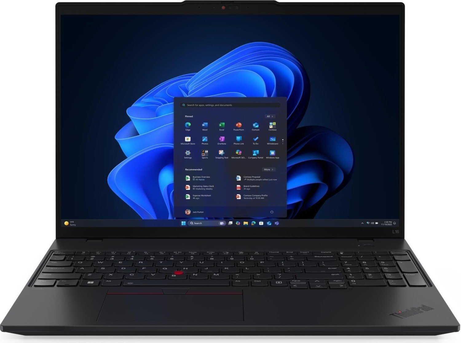 Lenovo Notebook ThinkPad L16 G2 21SA0067PB W11Pro Ultra 5 225U/16GB/512GB/INT/16.0 WUXGA/Černý/1 rok Premier Support + 3 roky OS + CO2 Offset