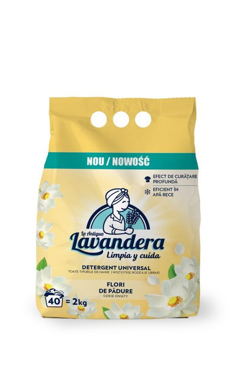 Prací prášok Lavandera, čerešňové kvety, 4675 g/85 pracích dávok, na pranie