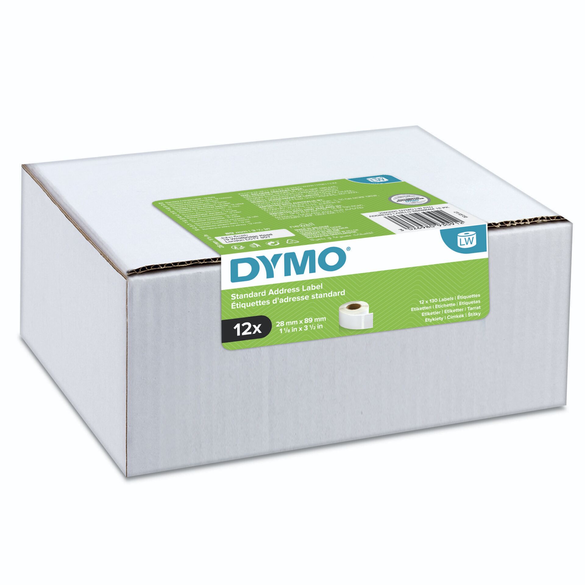Dymo Adress-nalepky 28 x 89 mm biela 12x 130 St.