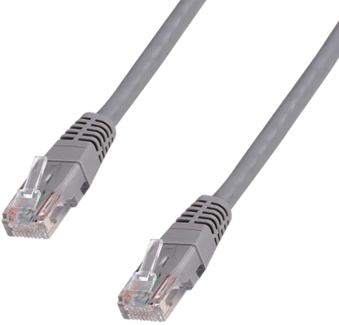Krížený UTP patch kabel 20m Cat5e šedý