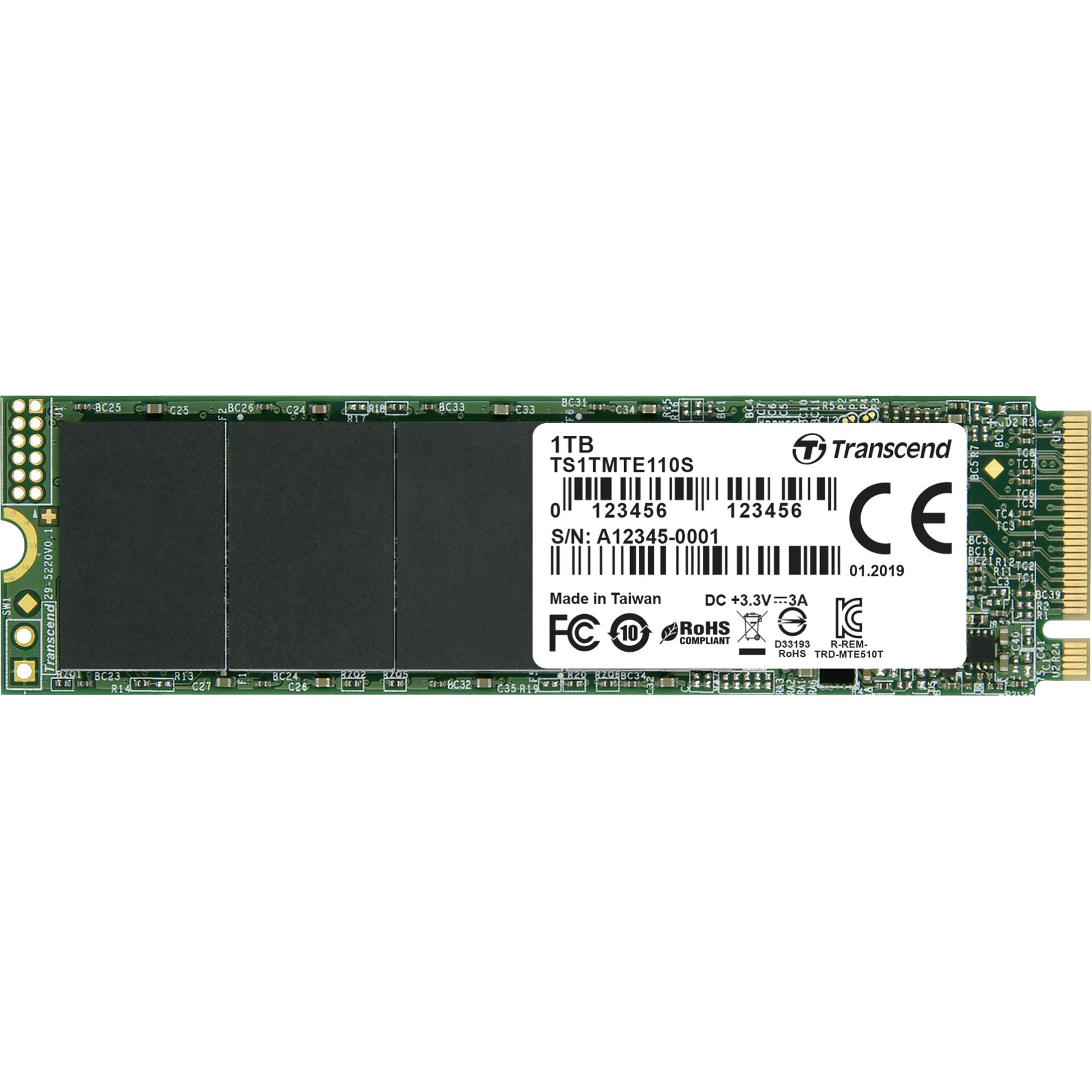 Transcend SSD MTE110S NVMe PCIe Gen3 x4 1TB