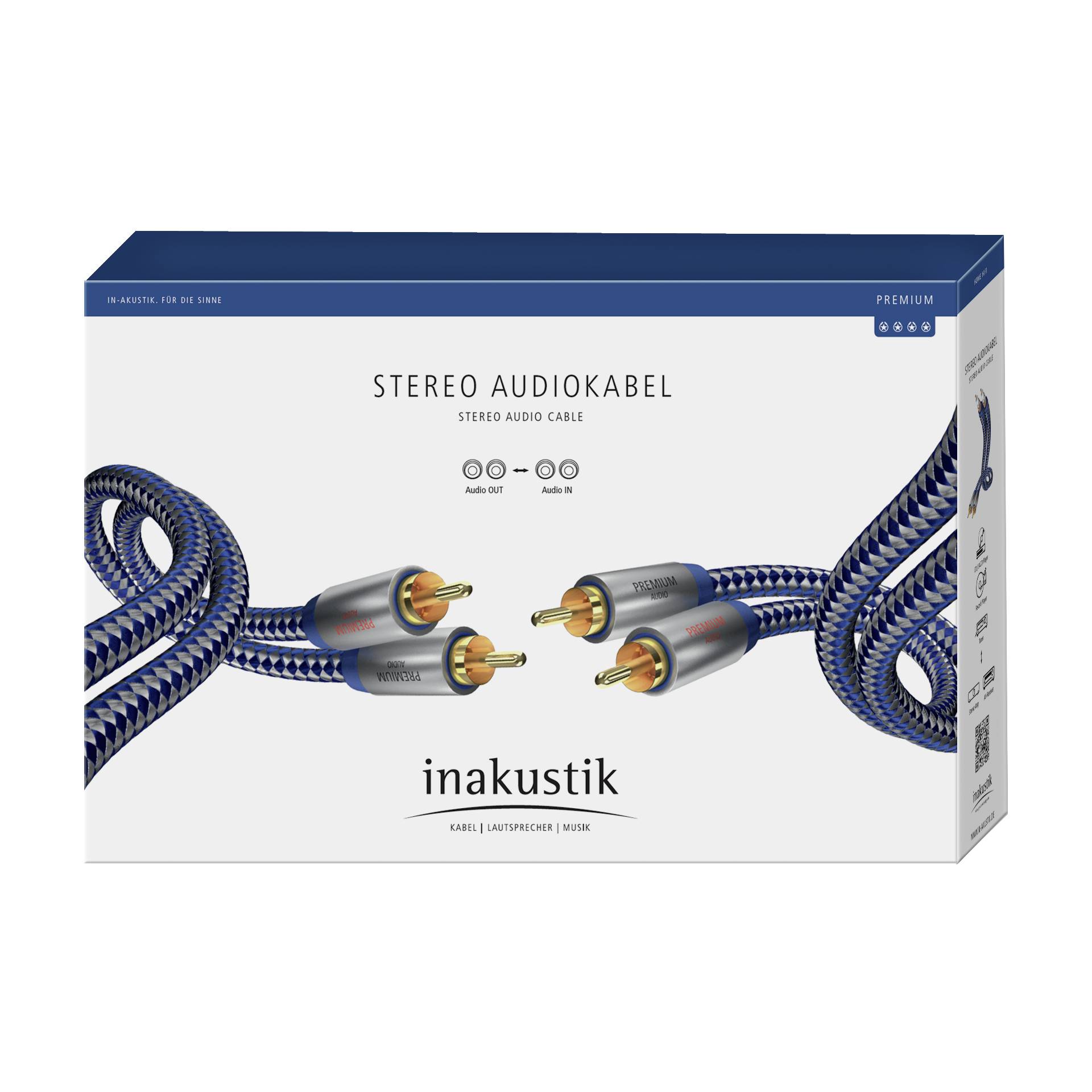 in-akustik Premium Audio kabel Cinch - Cinch 1,5 m