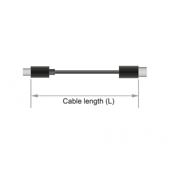 USB kábel Delock Extension USB-C 3.1 2 m čierny (85542)
