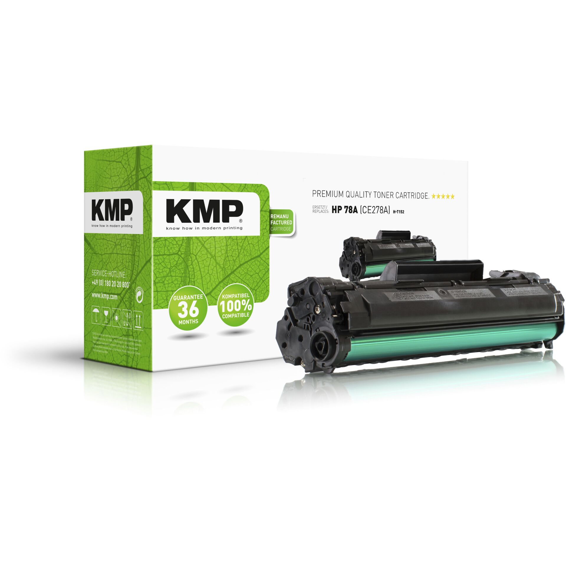KMP H-T152 toner cierny kompatibilny s HP CE 278 A