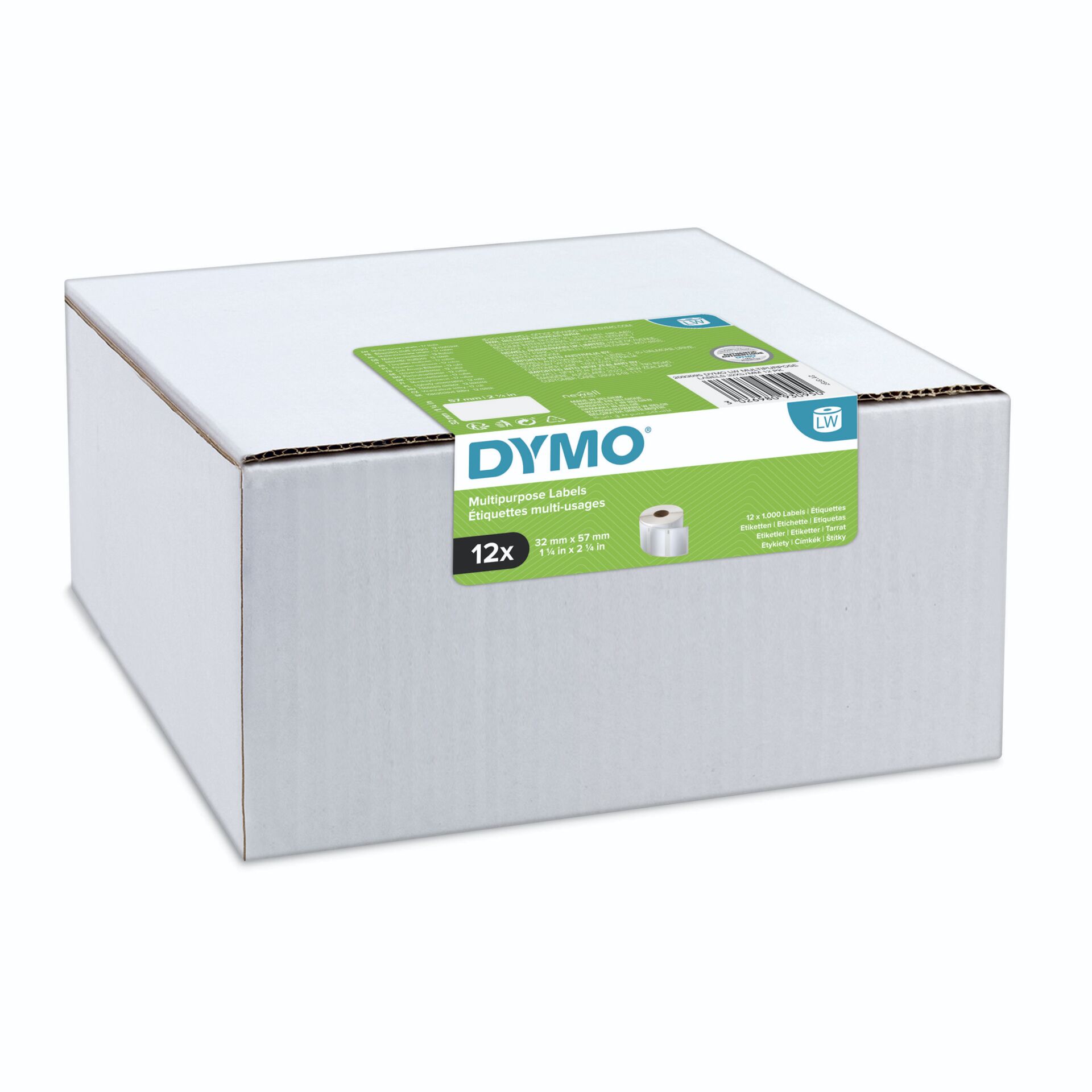 Dymo Nalepky na baliky 32 x 57 mm biela 12x 1000 St.
