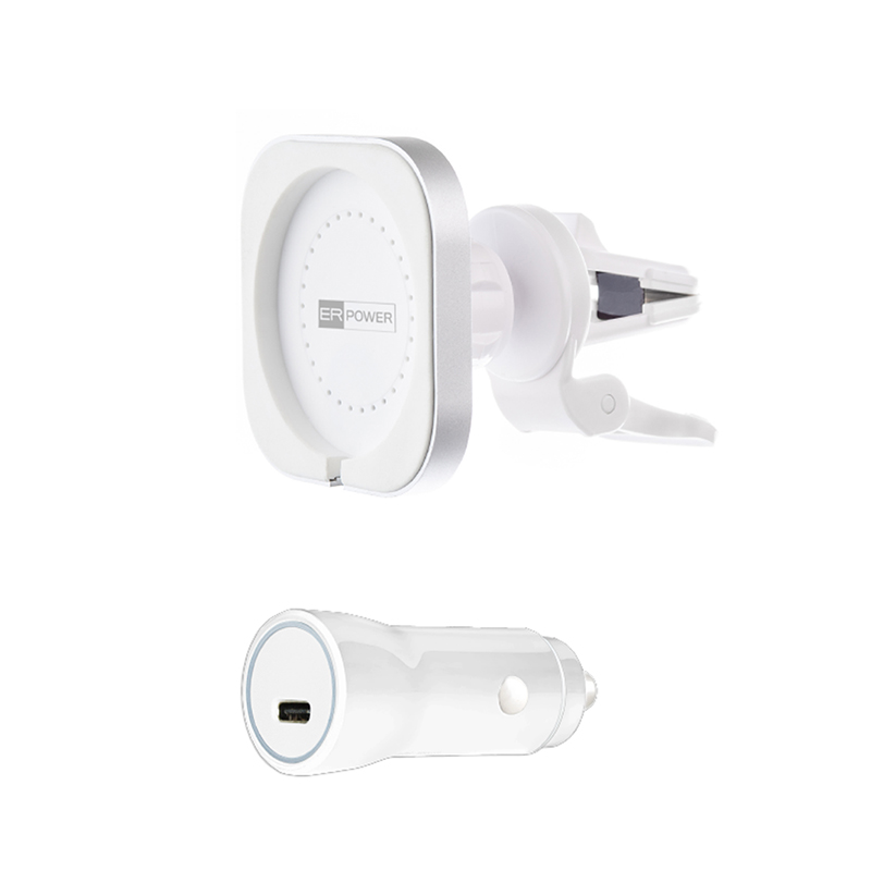 ER POWER CAR VENT MOUNT bílá ERPWCMCH-WH