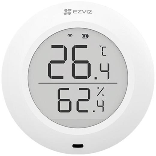EZVIZ chytrý senzor teploty a vlhkoměr T51C/ Zigbee 3.0/ dosah 200m/ životnost 1 rok/ baterie CR2450/ bílý
