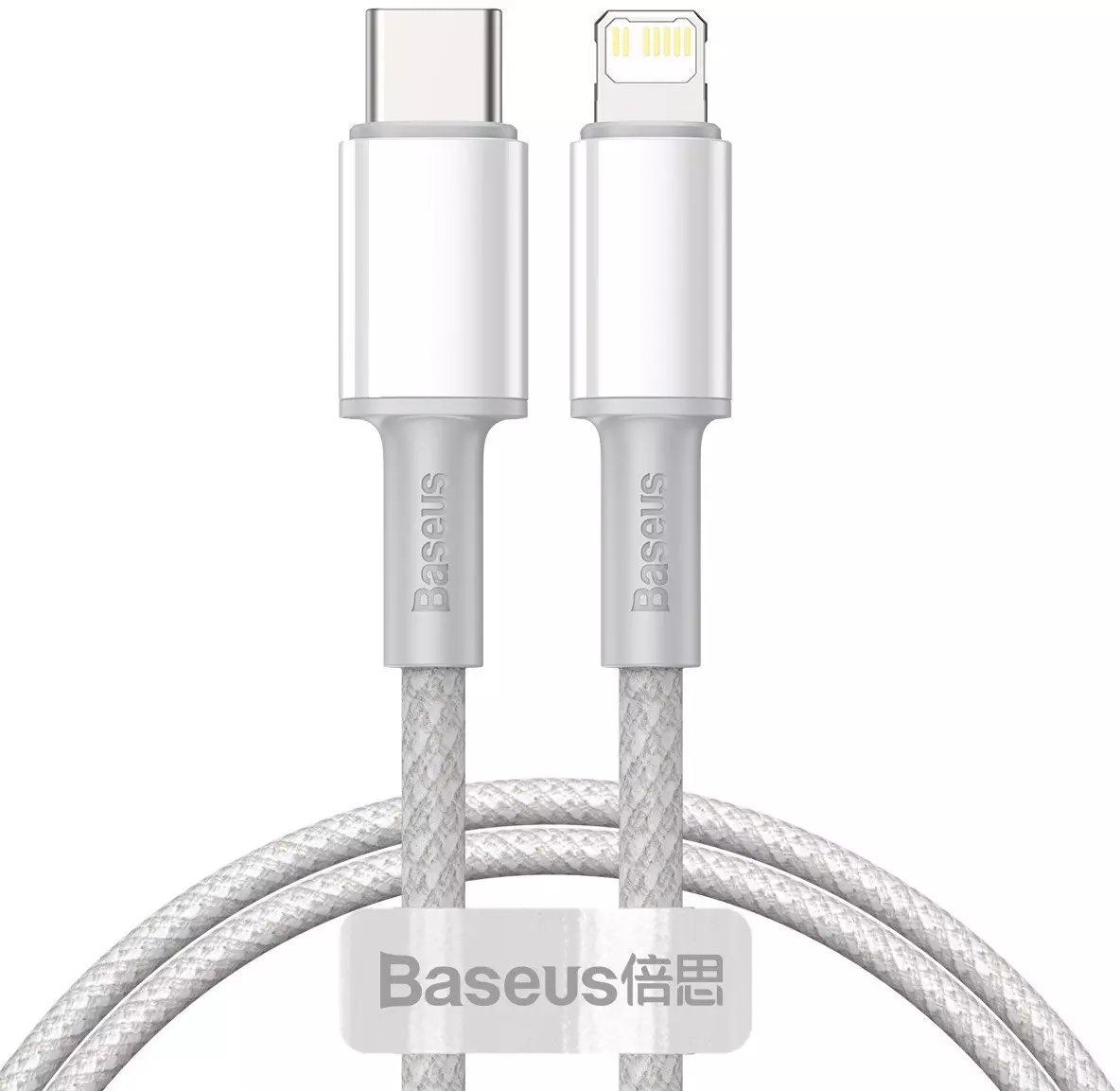 Baseus BASEUS DATA PD20W TYPE-C TO LIGHTNING CABLE 100CM BIELÝ USB kábel (6953156231924) - 6953156231924