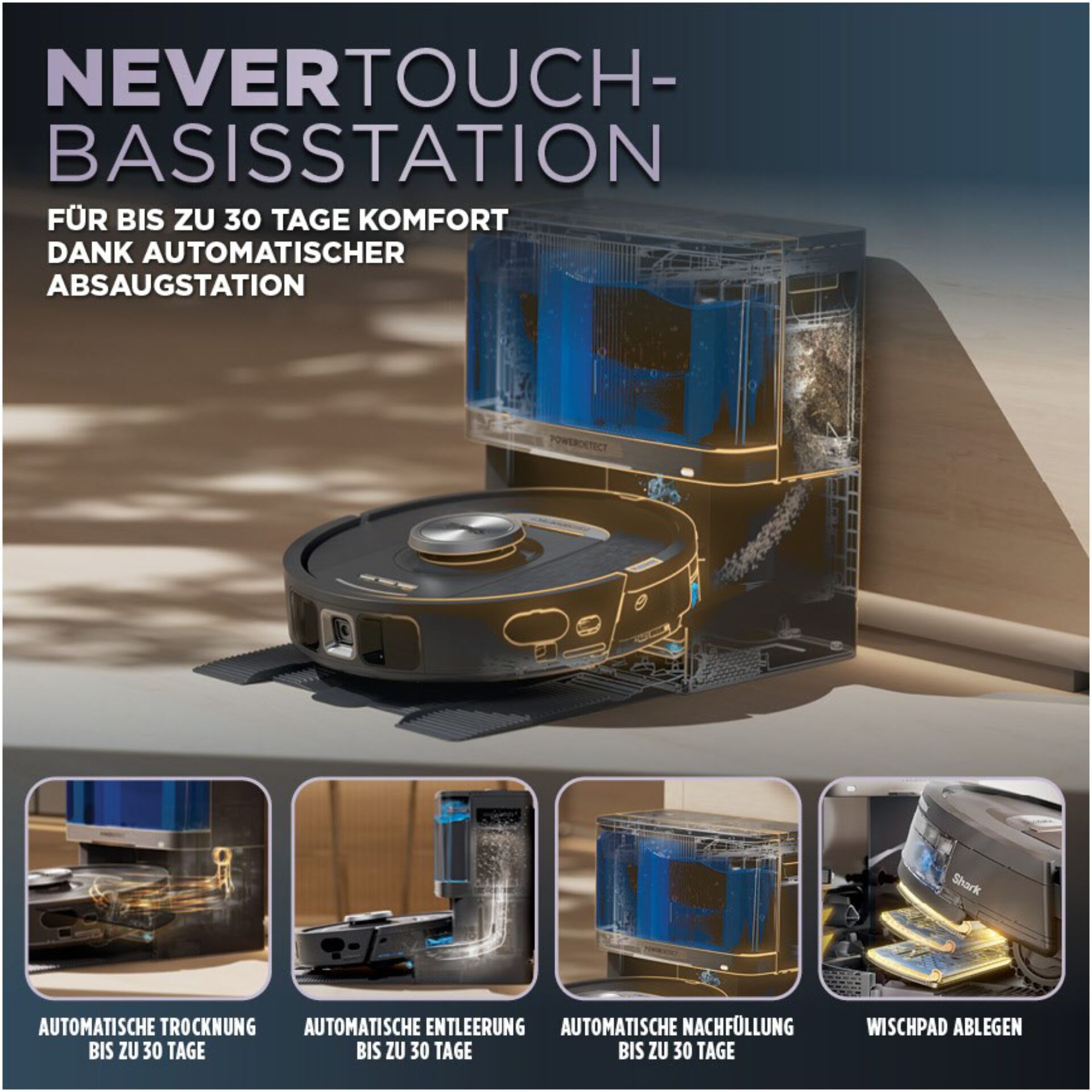 Shark RV2800YEEU Saug- und Wischroboter