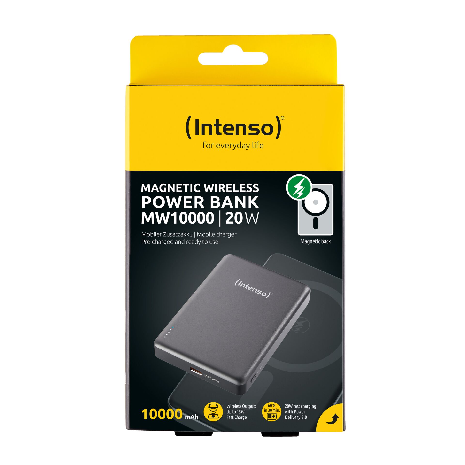 Intenso Powerbank MW10000   grau 10000 mAh magnetic wireless