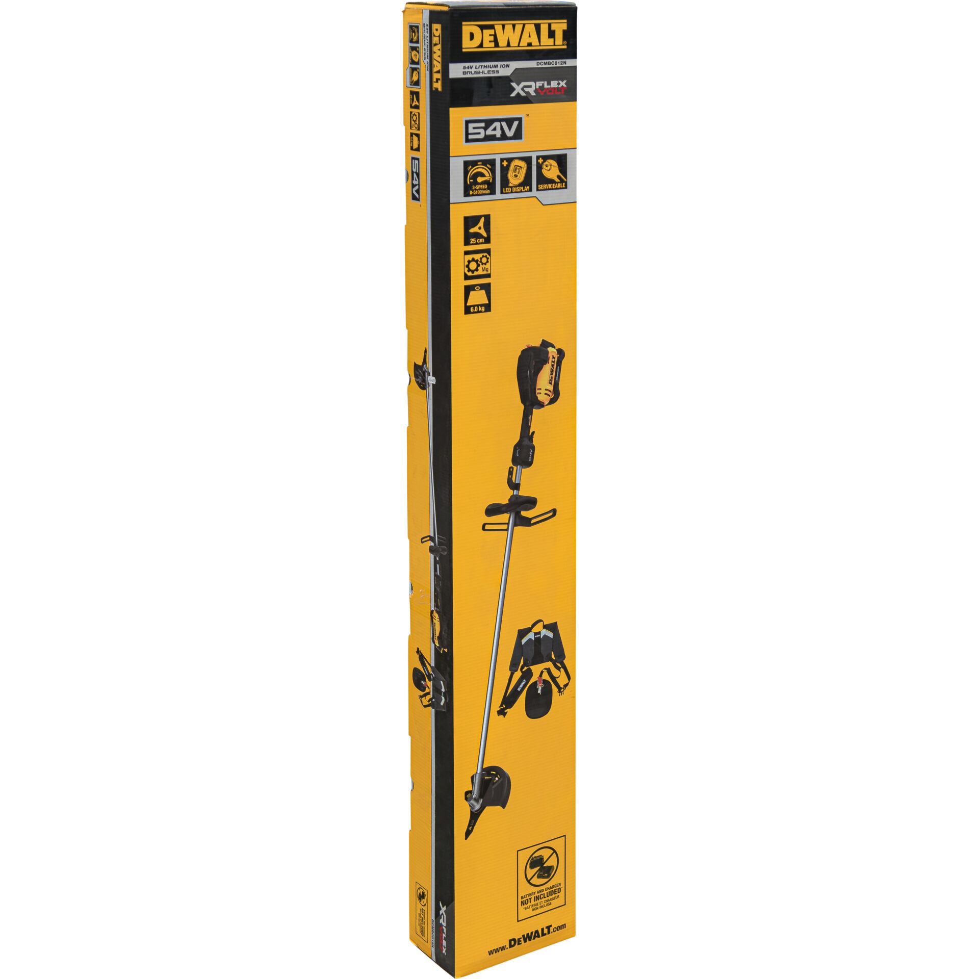 Akumulátorový křovinořez Dewalt DEWALT, 54 voltů, základní verze.