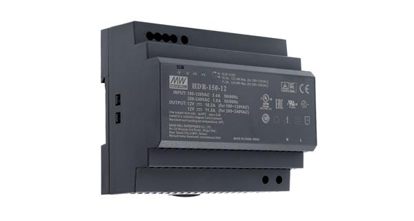 Zdroj Mean Well HDR-150-12 Průmyslový napájecí spínaný, 12V, 150W, na DIN