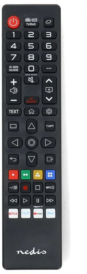 NEDIS předprogramovaný dálkový ovladač kompatibilní se všemi televizory LG