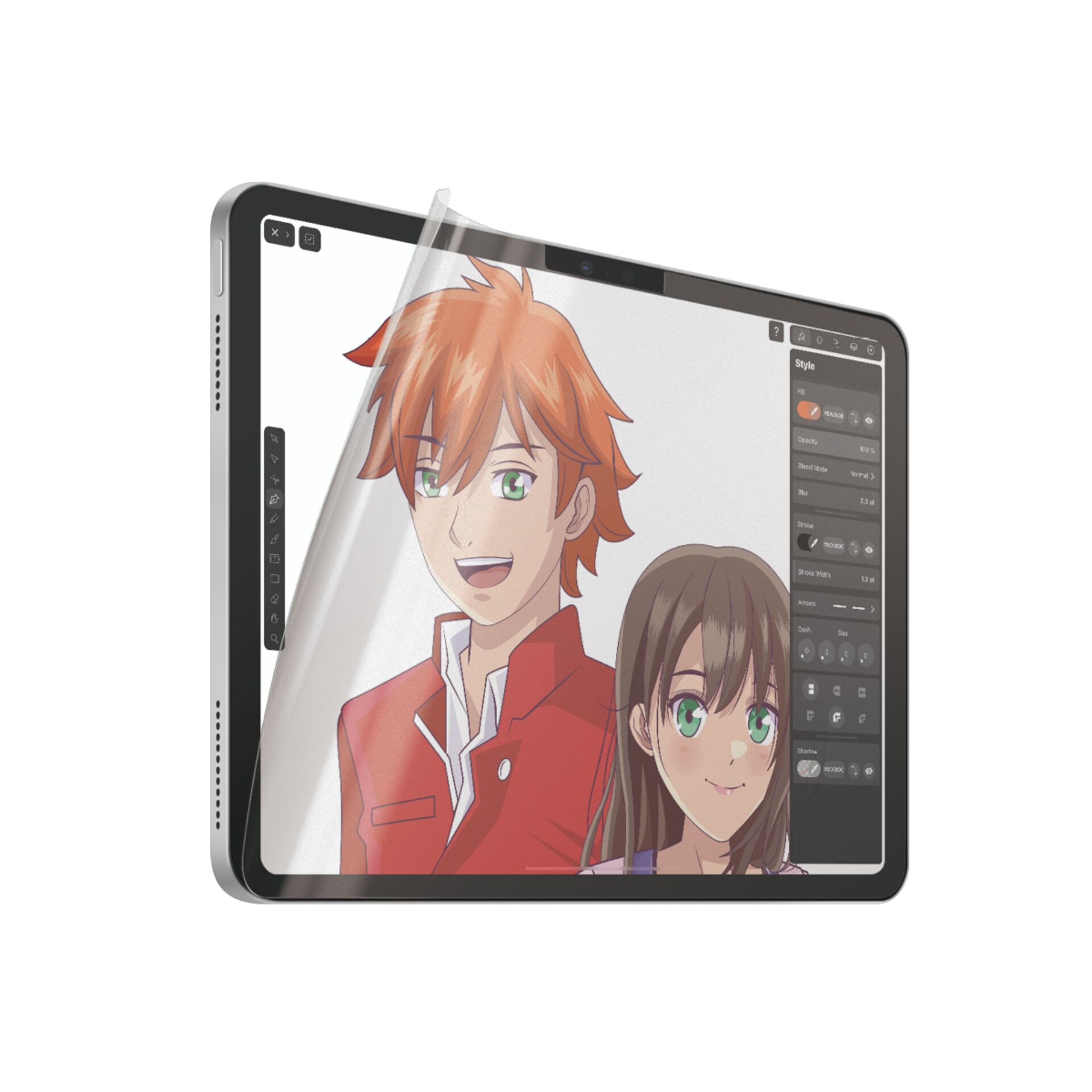 PanzerGlass  GraphicPaper iPad Air 11 2024 | iPad 10.9 2022 Antireflexní, s pouzdrem, ultraširokým střihem 2834