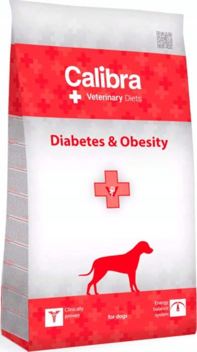 CALIBRA Veterinary Diets Dog Diabetes&Obesity - dry dog food - 12kg