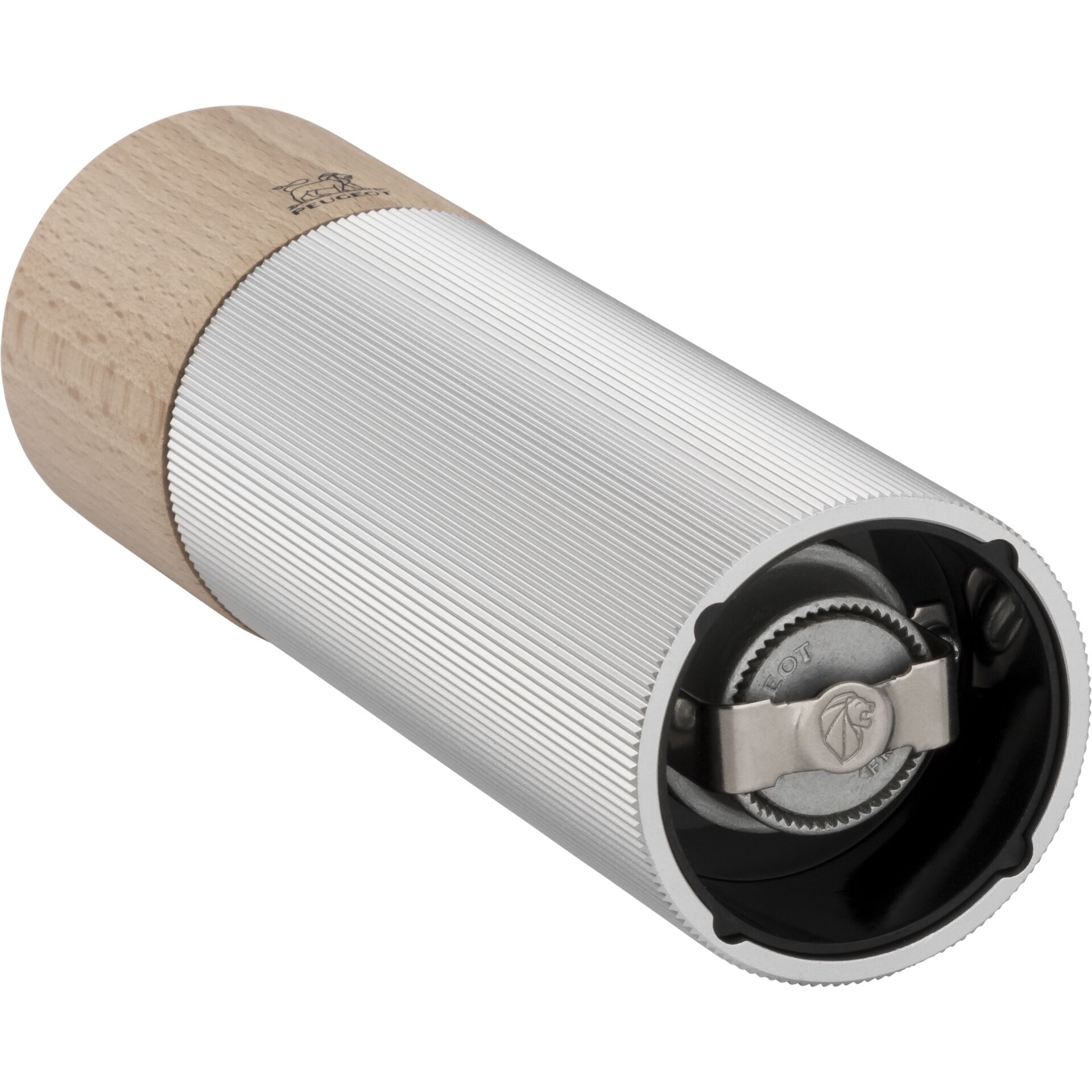 Peugeot Line Holz/Aluminium Pfeffermühle 18 cm Natur