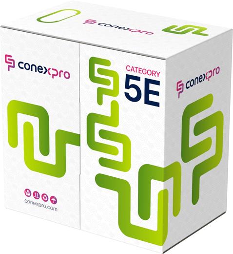 Kabel Conexpro UTP kabel venkovní, CAT5e, PE, 24AWG, 305m, černý
