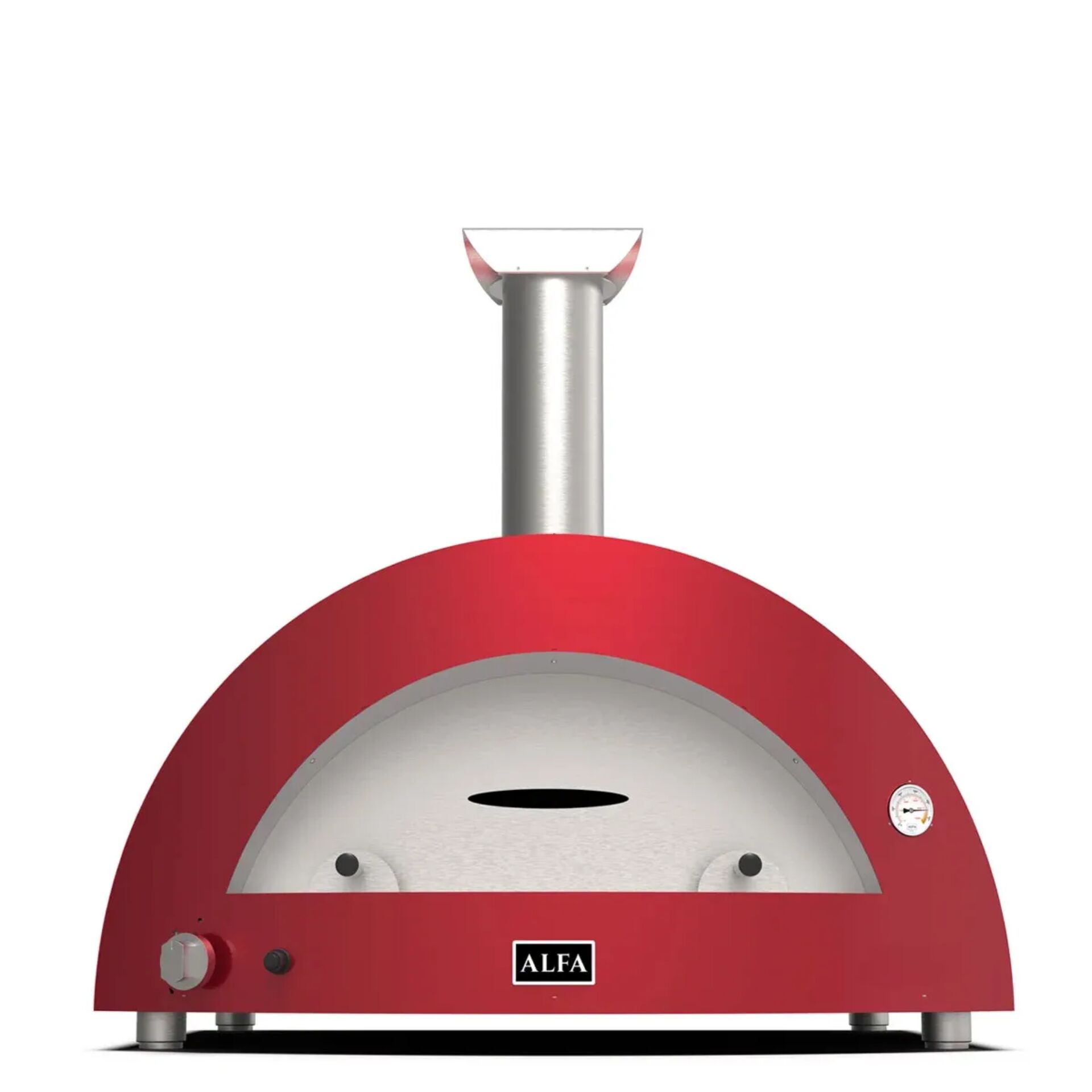 Alfa Forni Moderno 5 Pizze Hybrid Antik Rot