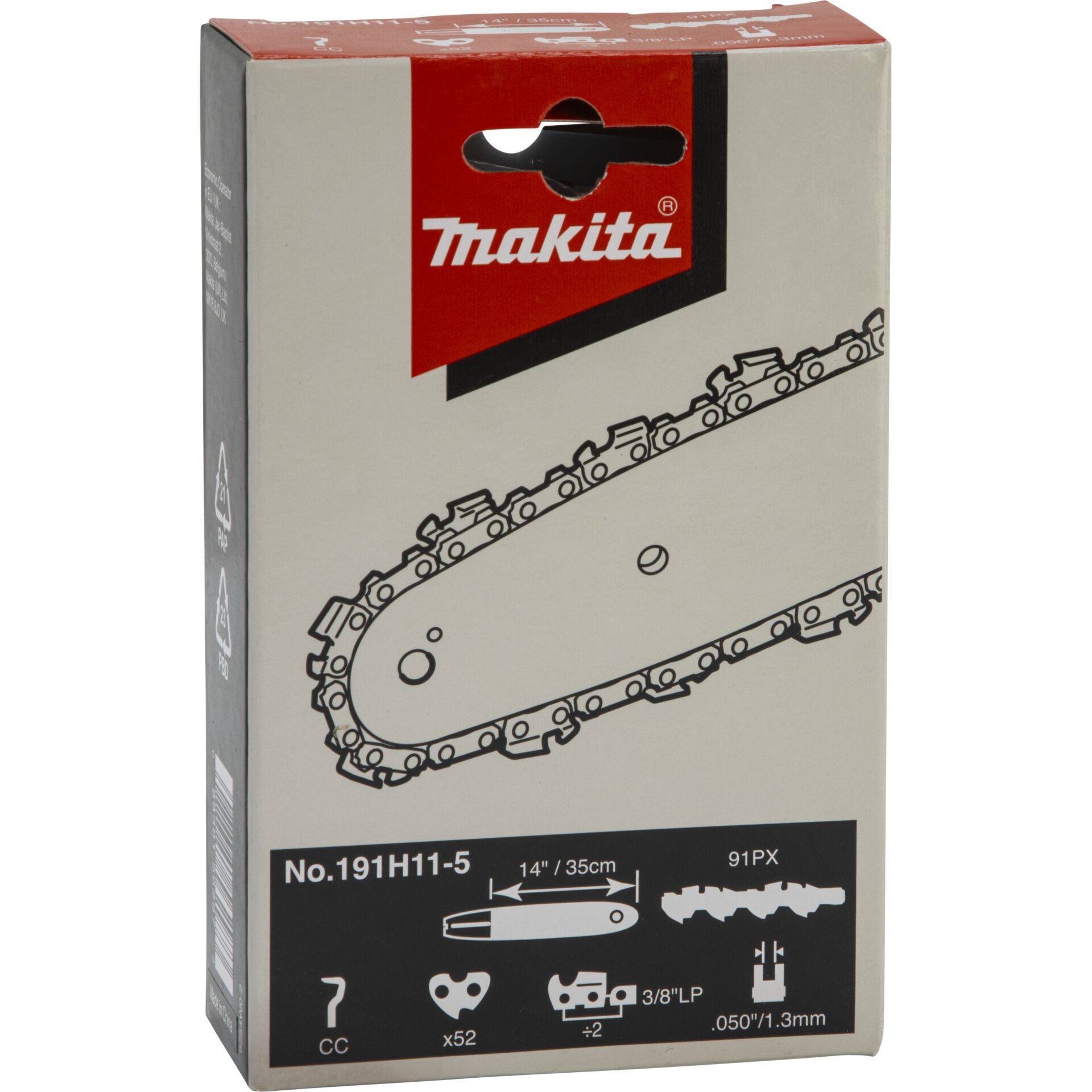 Motorová pila s řetězem MAKITA 191H11-5, 1,3 mm, 3/8 ,52