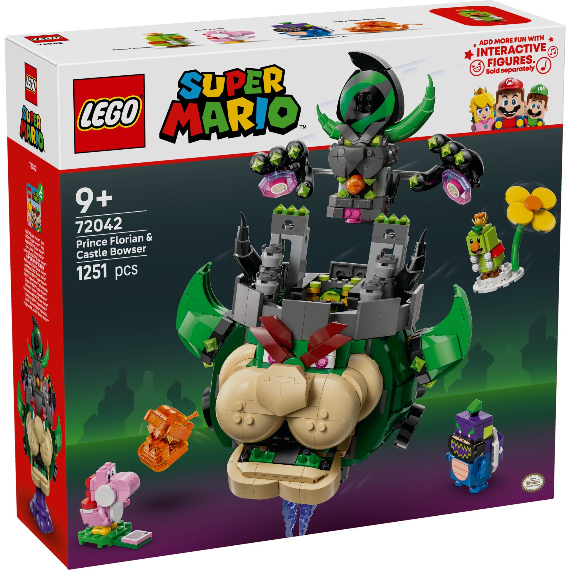 LEGO Super Mario Princ Florian a hrad Bowser 72042