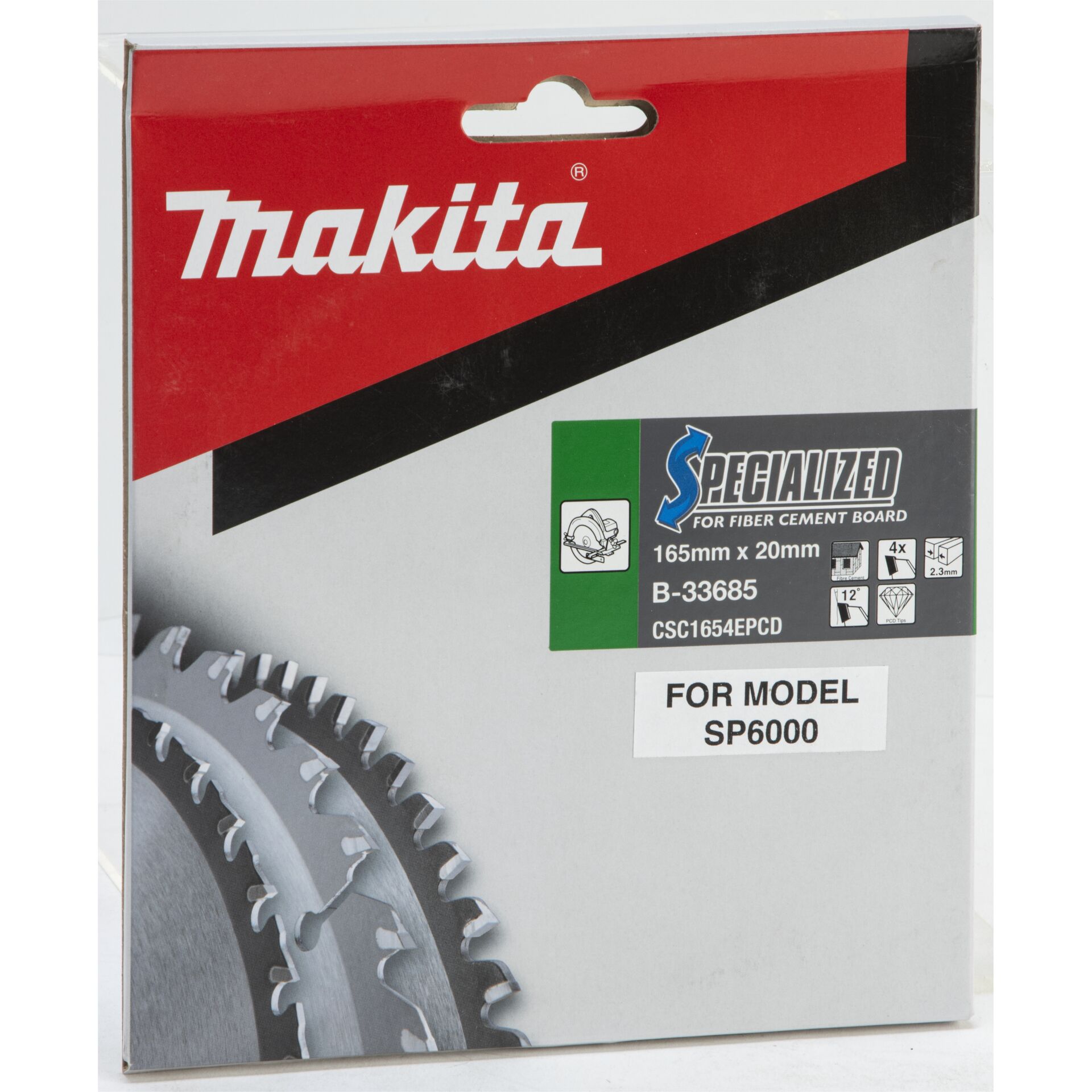 Makita  KRUHOVÁ PILA 165x20x4z SPECIALIZOVANÉ VLÁKNOCEMENTOVÉ DESKY