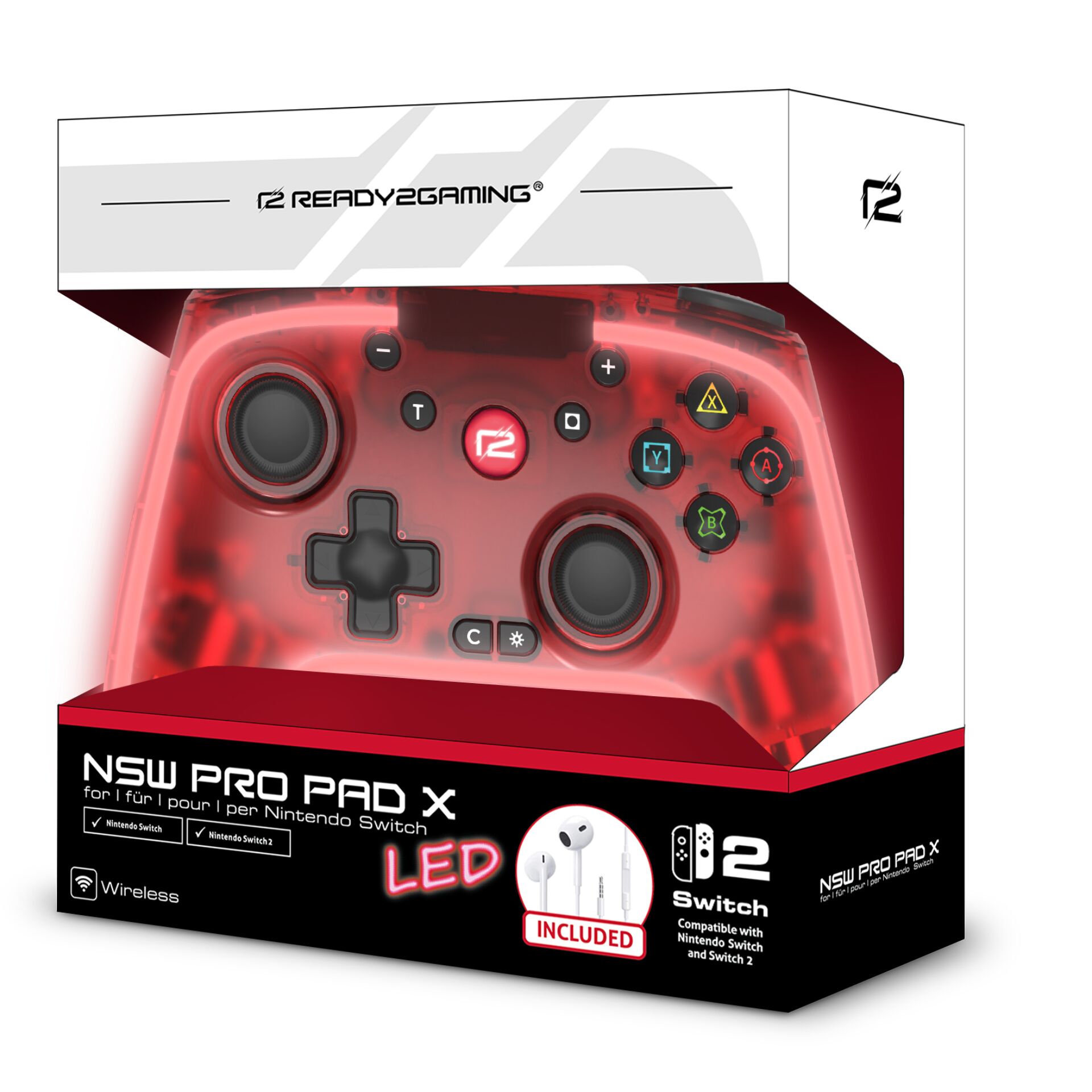 ready2gaming Nintendo Switch 2 GRIPS 2er Pack